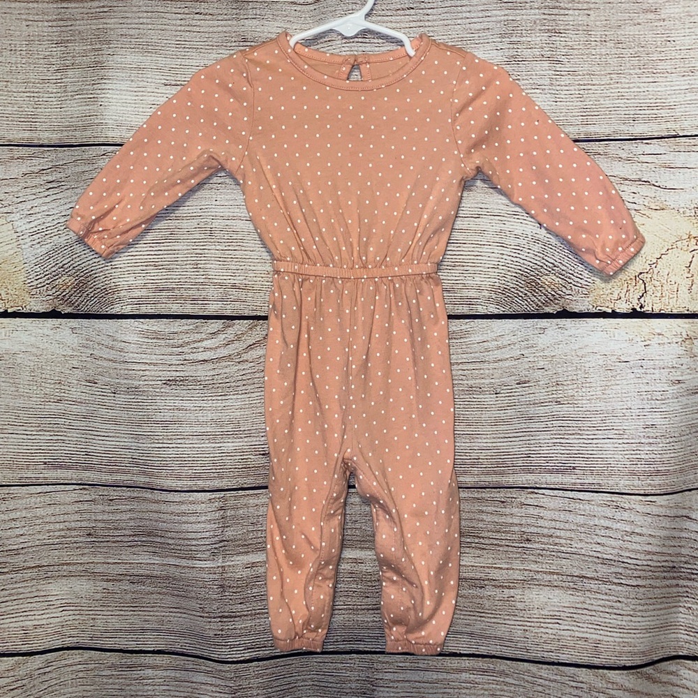 Light Peach Bodysuit Babygirl Size 6-12 Months